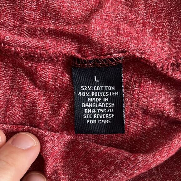 Mens Red Short Sleeve tshirt size Large - Picture 4 of 4